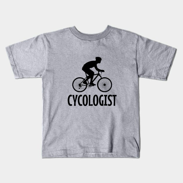 Cycologist Kids T-Shirt by cypryanus